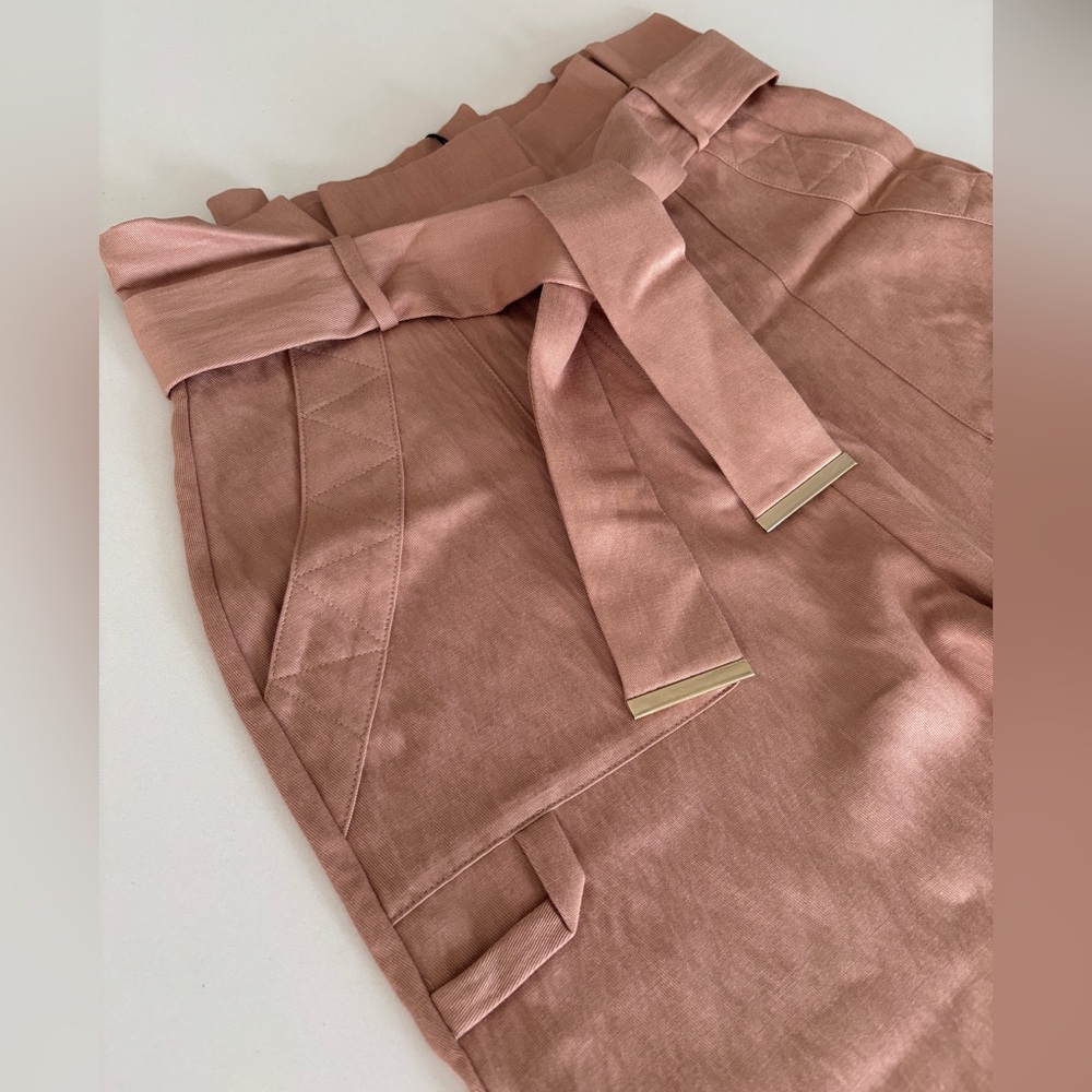 Stylish Muted Pink High-Waisted Pants